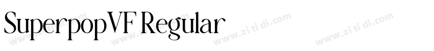 SuperpopVF Regular字体转换 SuperpopVF Regular字体转换